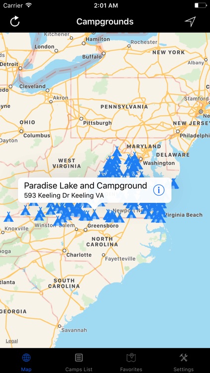 Virginia – Campgrounds & RV Parks