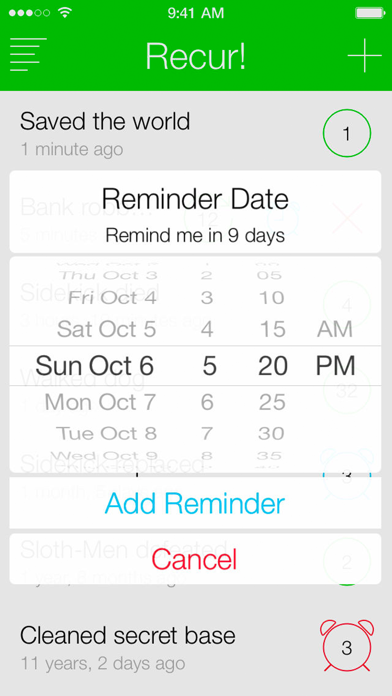 Recur The Reverse To-Do List Screenshot 4