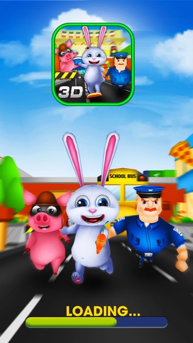 3D Rabbit Street Racer Escape Police Free Games screenshot 3