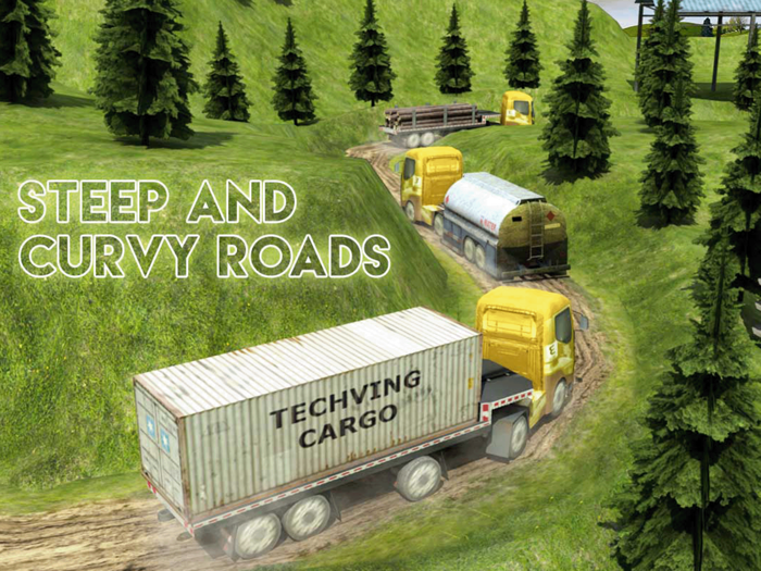 大卡车停车疯狂2017年：真正的越野驾驶 Truck Parking Adventures Game