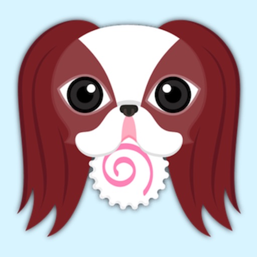 Red Sable Japanese Chin Stickers for iMessage