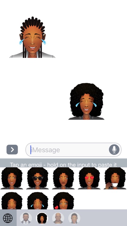 Melanin Emoji–African American Male & Female Emoji screenshot-4