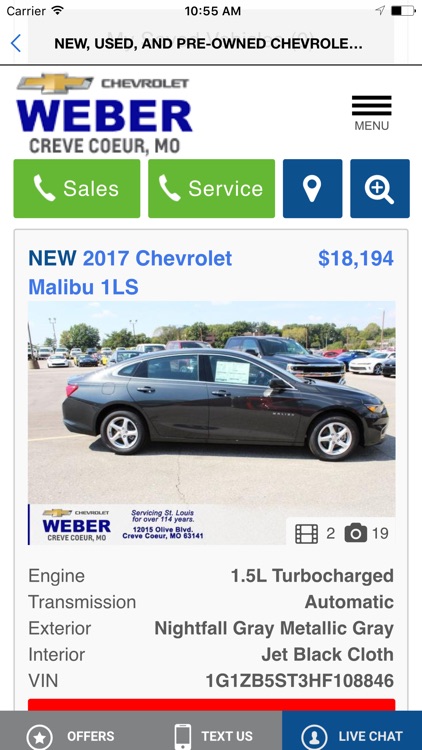 Weber Chevrolet screenshot-3