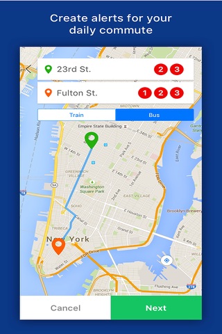 Dash! Transit: Daily Bus & Subway Transit Alerts screenshot 2