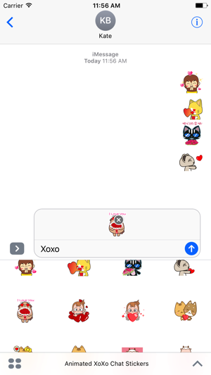 Animated XoXo Chat Stickers For iMessage(圖3)-速報App