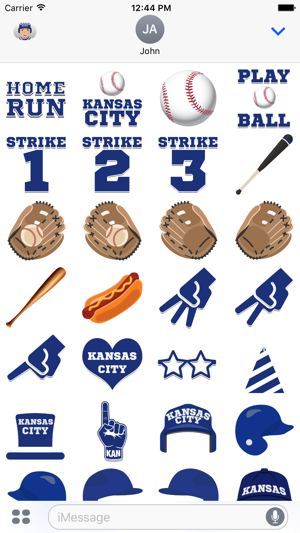 Kansas City Baseball Stickers & Emojis(圖4)-速報App