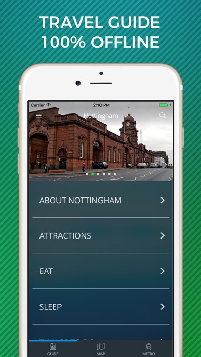 How to cancel & delete Nottingham Travel Guide with Offline Street Map from iphone & ipad 1