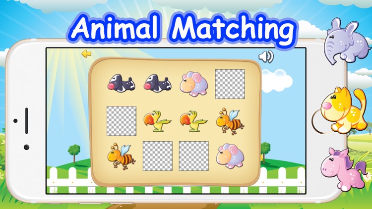 Animal Matching Picture Game