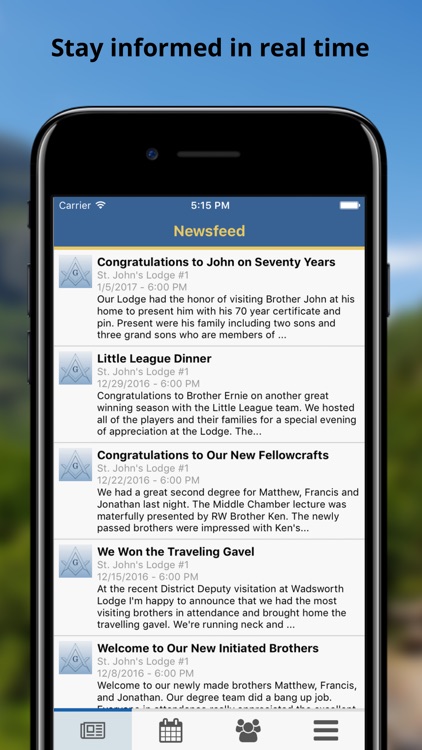 Our Lodge Page