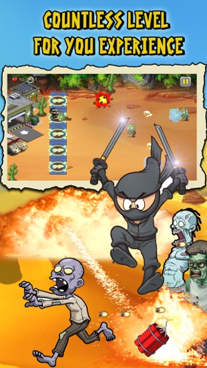 Ninja vs Zombies War in Desert(圖3)-速報App