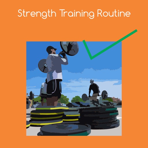 Strength training routine icon