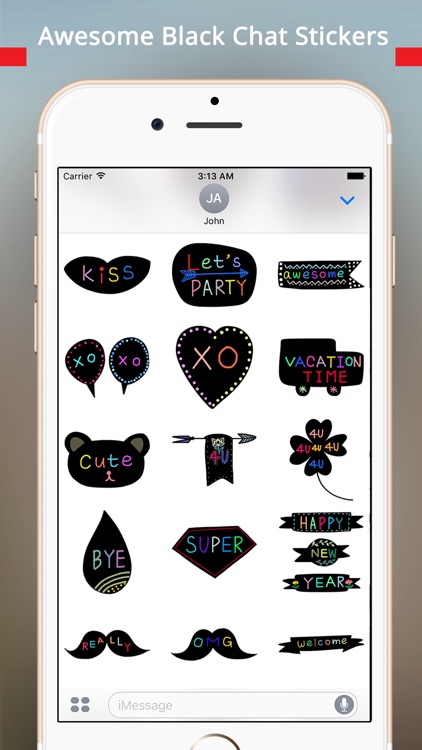 StiPia - BlackChat Stickers screenshot-3
