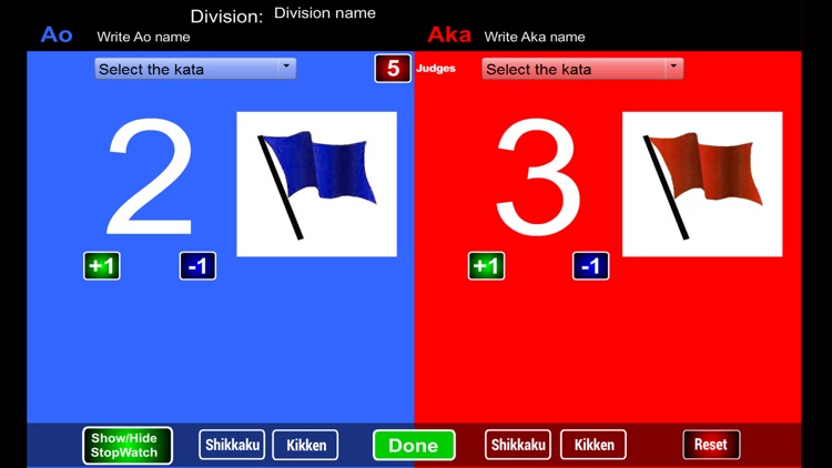 Karate Scoreboard Kata