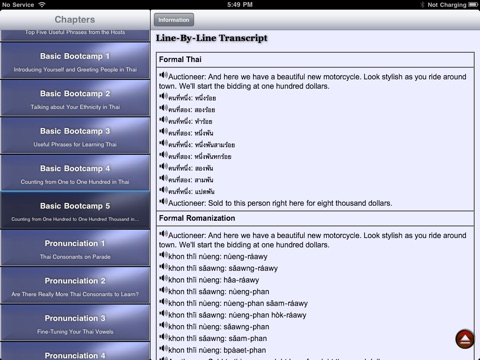 Introduction to Thai Language and Culture for iPad screenshot 4