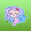 Hinata The Little Mermaid Stickers
