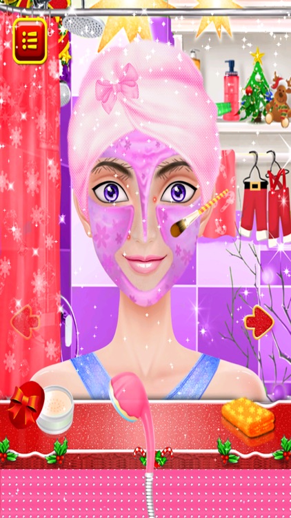 Christmas Salon : XMAS Girls Games Makeover 2017 screenshot-3