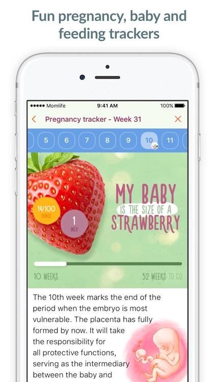 Pregnancy tracker app • Moms chat mom.life