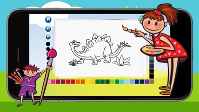 How to cancel & delete Dinosaurs Puzzle Coloring Pages Game for Kids from iphone & ipad 3