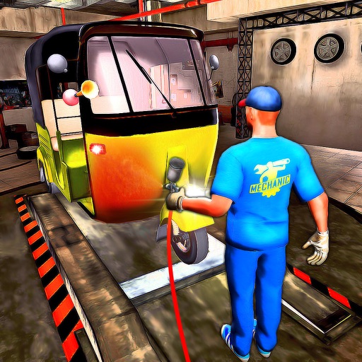 TukTuk Mechanic Auto Workshop 3D