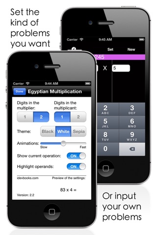 Egyptian Multiplication Method screenshot 2