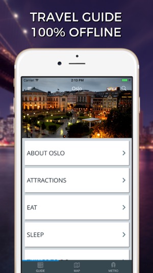 Oslo Travel Guide with Offline Street Ma