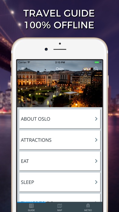 How to cancel & delete Oslo Travel Guide with Offline Street Map from iphone & ipad 1