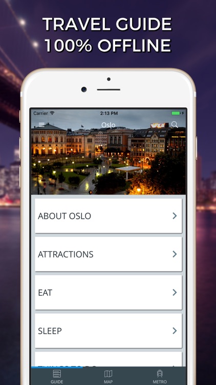Oslo Travel Guide with Offline Street Map