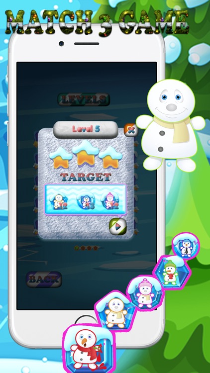happy snowman match 3 screenshot-4