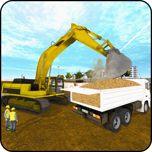 Real Excavator City Builder Game 3D Icon