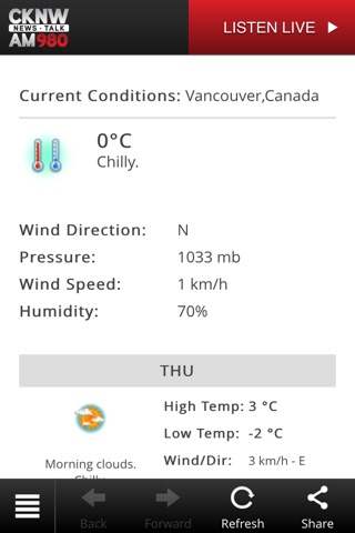 CKNW - News Talk 980 Vancouver screenshot 3