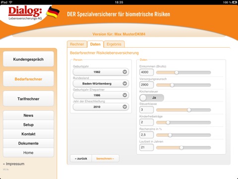 BeraterApp screenshot 2