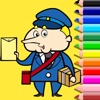 Free Postman Coloring Page Game For Kids Edition