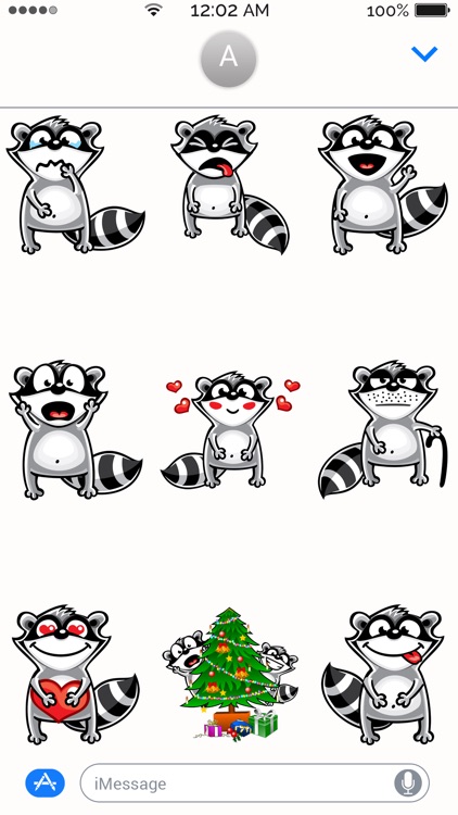 Raccoon Emoji Stickers