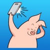 Cute Pink Pig Very Funny Stickers