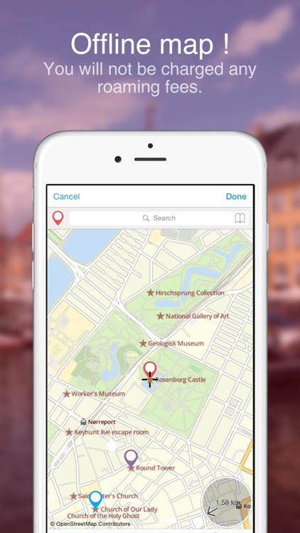 Copenhagen on foot : Offline Map