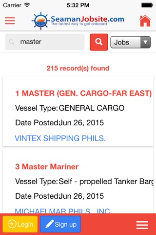 SeamanJobsite screenshot 2
