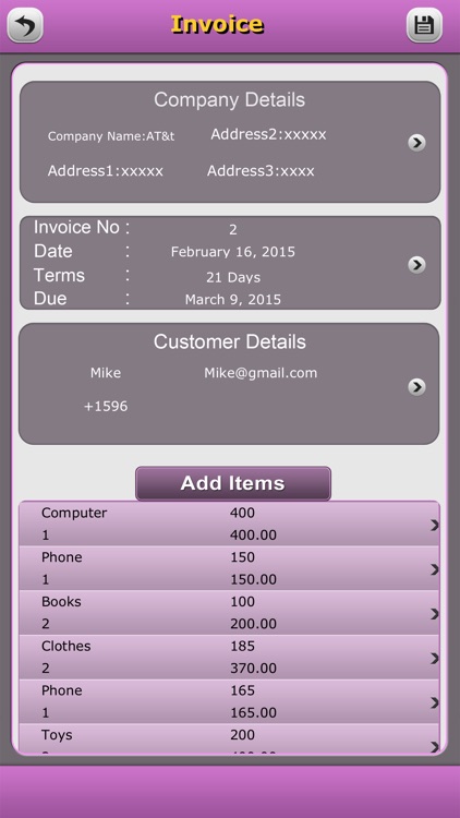 Quick Invoice Pro screenshot-3