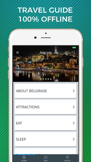 Belgrade Travel Guide with Offline Street Map(圖1)-速報App