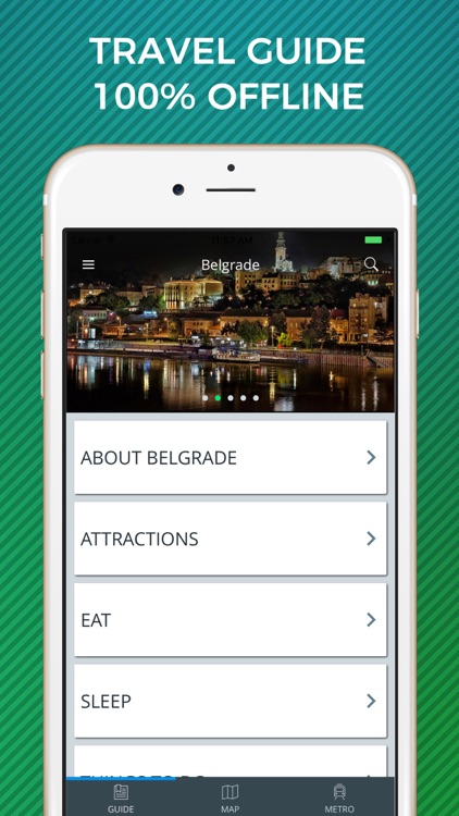 Belgrade Travel Guide with Offline Street Map