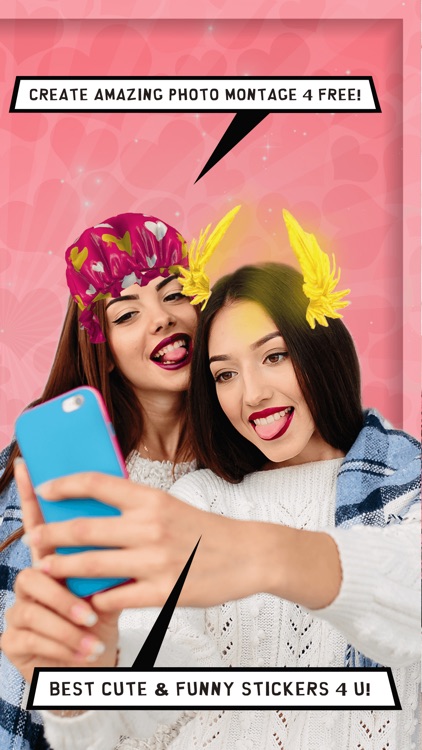 Cute & Funny Face Motion Pic Stickers Photo Booth