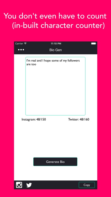 Bio Gen - bio generator for social networks
