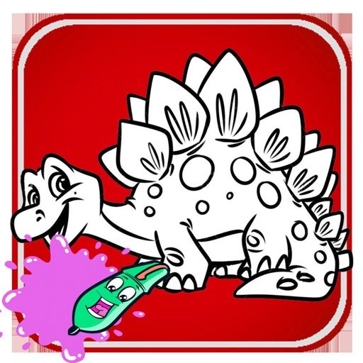 Color and Painting Stegosaurus iOS App