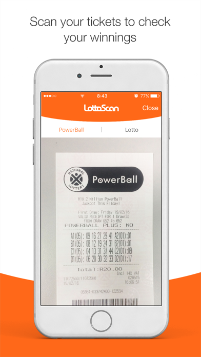 LottoScan – SA Lotto and Powerball checker screenshot 2
