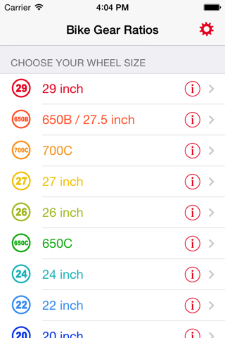 Bike Gear Ratios - Calc Speed,Cadence,Development - náhled