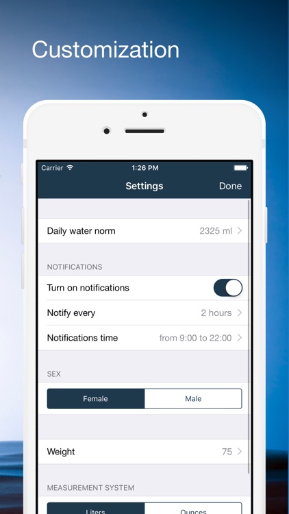 Water Balance - daily drink tracker & reminder screenshot-3
