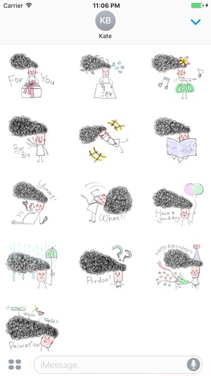 Sapphire The Happy Girl English Stickers(圖3)-速報App