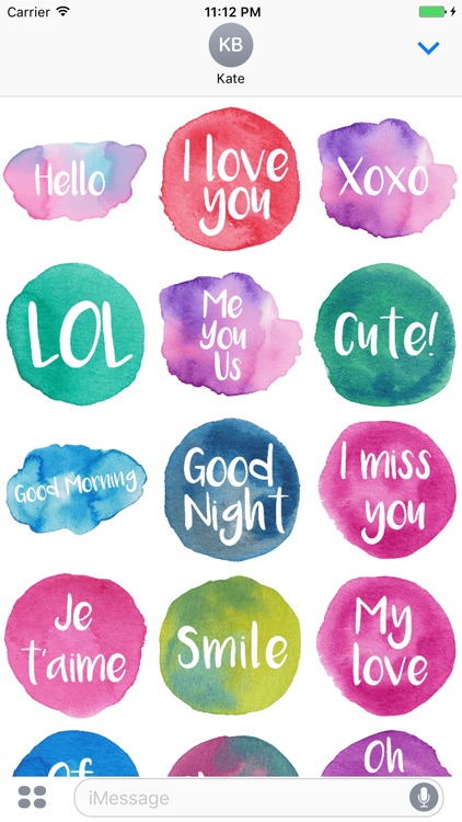 Hello - Watercolor Messages Stickers by Maraquela