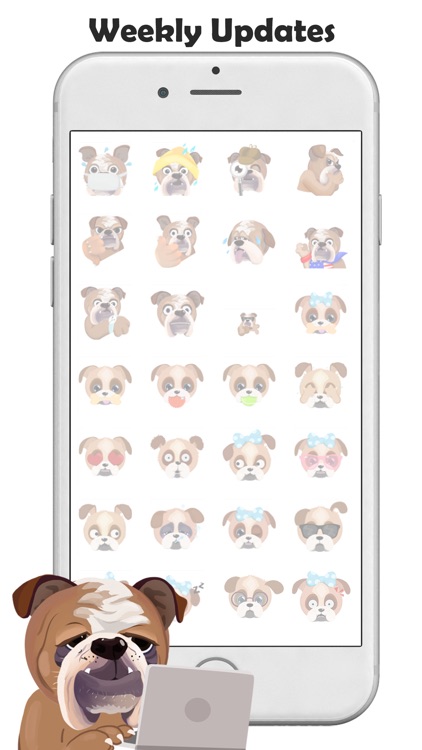 Bulldog Emojis & Stickers