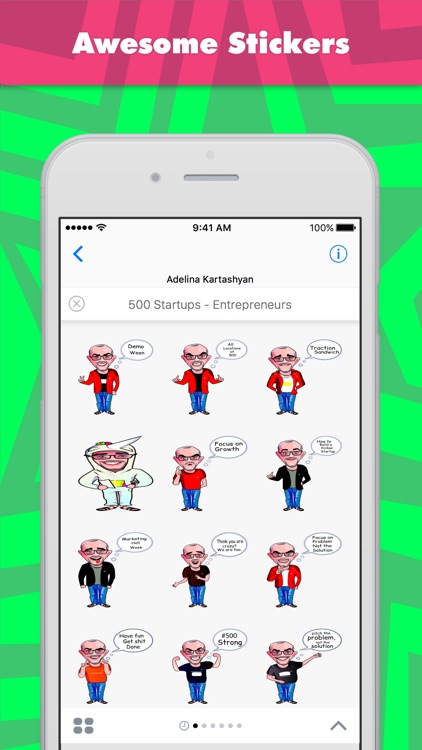 500 Startups - Entrepreneurs stickers by Ada