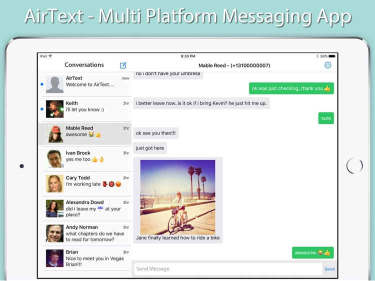 AirText - Multi Platform Messaging App